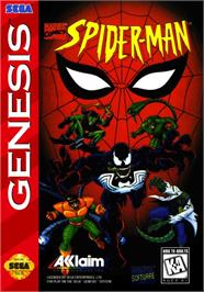 Box cover for Spider-man Vs. The Kingpin on the Sega Genesis.