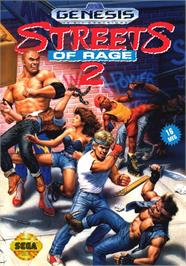 Box cover for Streets Of Rage 2 on the Sega Genesis.