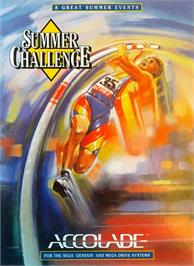 Box cover for Summer Challenge on the Sega Genesis.
