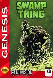 Box cover for Swamp Thing on the Sega Genesis.