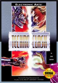 Box cover for Technoclash on the Sega Genesis.
