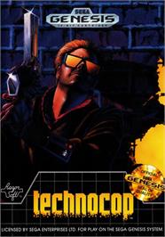 Box cover for Technocop on the Sega Genesis.