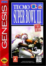 Box cover for Tecmo Super Bowl 3 - Final Edition on the Sega Genesis.