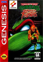 Box cover for Teenage Mutant Ninja Turtles - Tournament Fighters on the Sega Genesis.