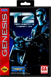 Box cover for Terminator 2 - Judgment Day on the Sega Genesis.