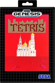 Box cover for Tetris on the Sega Genesis.
