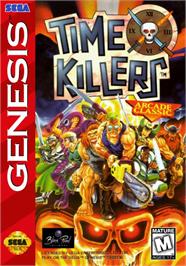 Box cover for Time Killers on the Sega Genesis.
