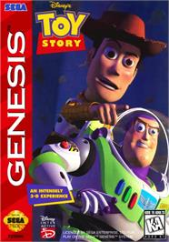 Box cover for Toy Story on the Sega Genesis.