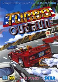 Box cover for Turbo Outrun on the Sega Genesis.