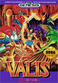 Box cover for Valis - The Fantasm Soldier on the Sega Genesis.