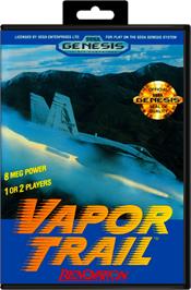Box cover for Vapor Trail on the Sega Genesis.