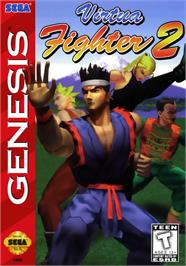 Box cover for Virtua Fighter 2 on the Sega Genesis.