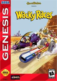 Box cover for Wacky Races on the Sega Genesis.