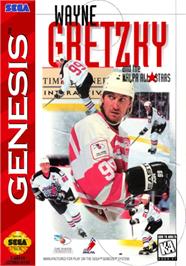 Box cover for Wayne Gretzky And The Nhlpa All-stars on the Sega Genesis.