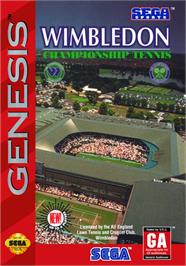 Box cover for Wimbledon on the Sega Genesis.