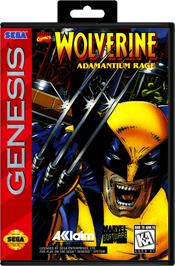 Box cover for Wolverine: Adamantium Rage on the Sega Genesis.