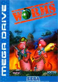 Box cover for Worms on the Sega Genesis.