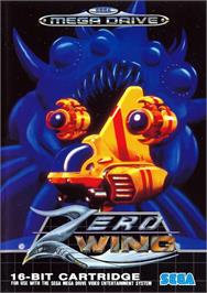 Box cover for Zero Wing on the Sega Genesis.