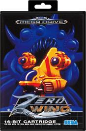 Box cover for Zero Wing on the Sega Genesis.