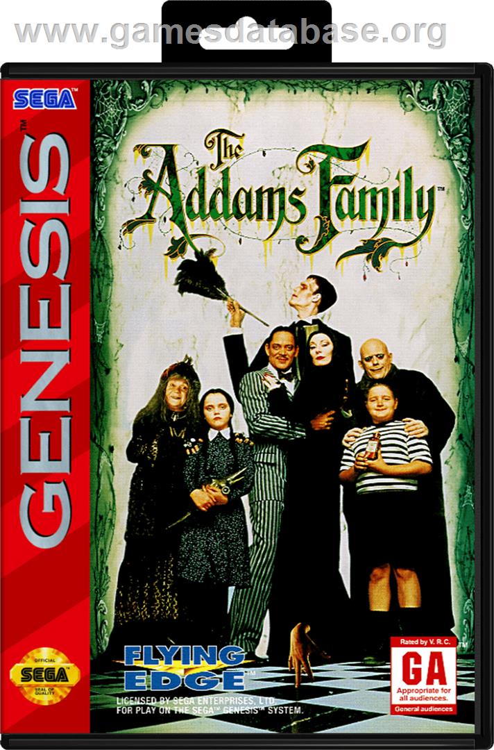 Addams Family, The - Sega Genesis - Artwork - Box