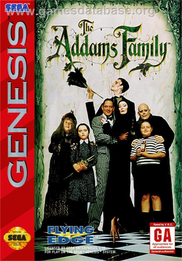 Addams Family, The - Sega Genesis - Artwork - Box
