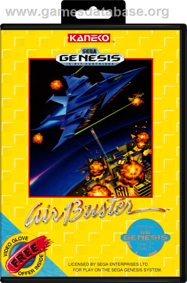 Air Buster - Sega Genesis - Artwork - Box