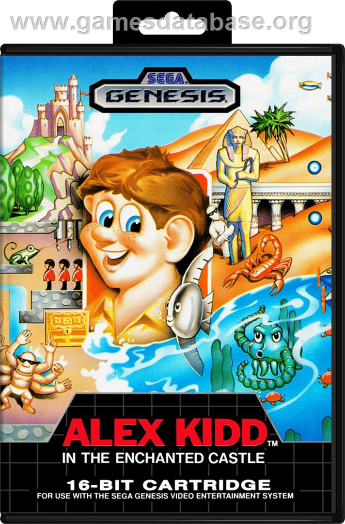 Alex Kidd in the Enchanted Castle - Sega Genesis - Artwork - Box