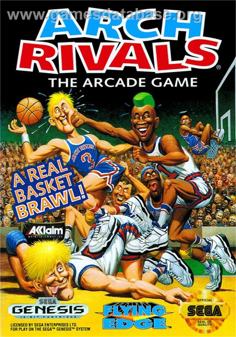 Arch Rivals - The Arcade Game - Sega Genesis - Artwork - Box