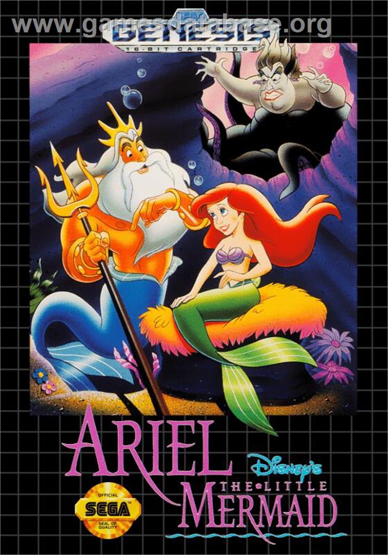 Ariel - The Little Mermaid - Sega Genesis - Artwork - Box
