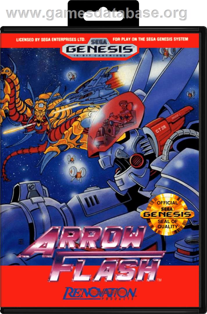 Arrow Flash - Sega Genesis - Artwork - Box