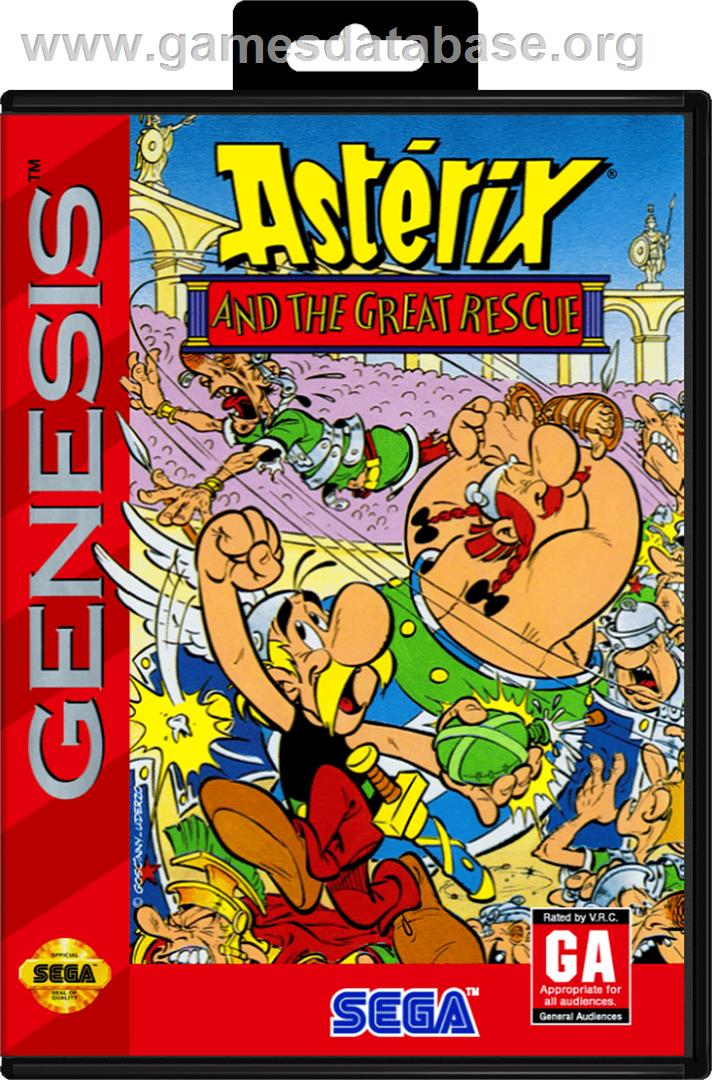 Astérix and the Great Rescue - Sega Genesis - Artwork - Box