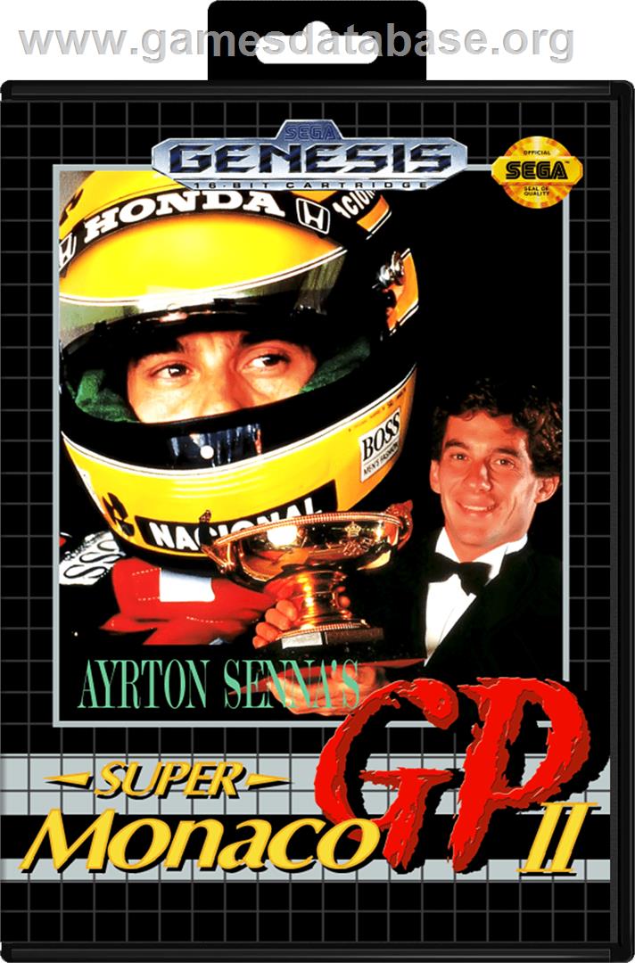 Ayrton Senna's Super Monaco GP 2 - Sega Genesis - Artwork - Box