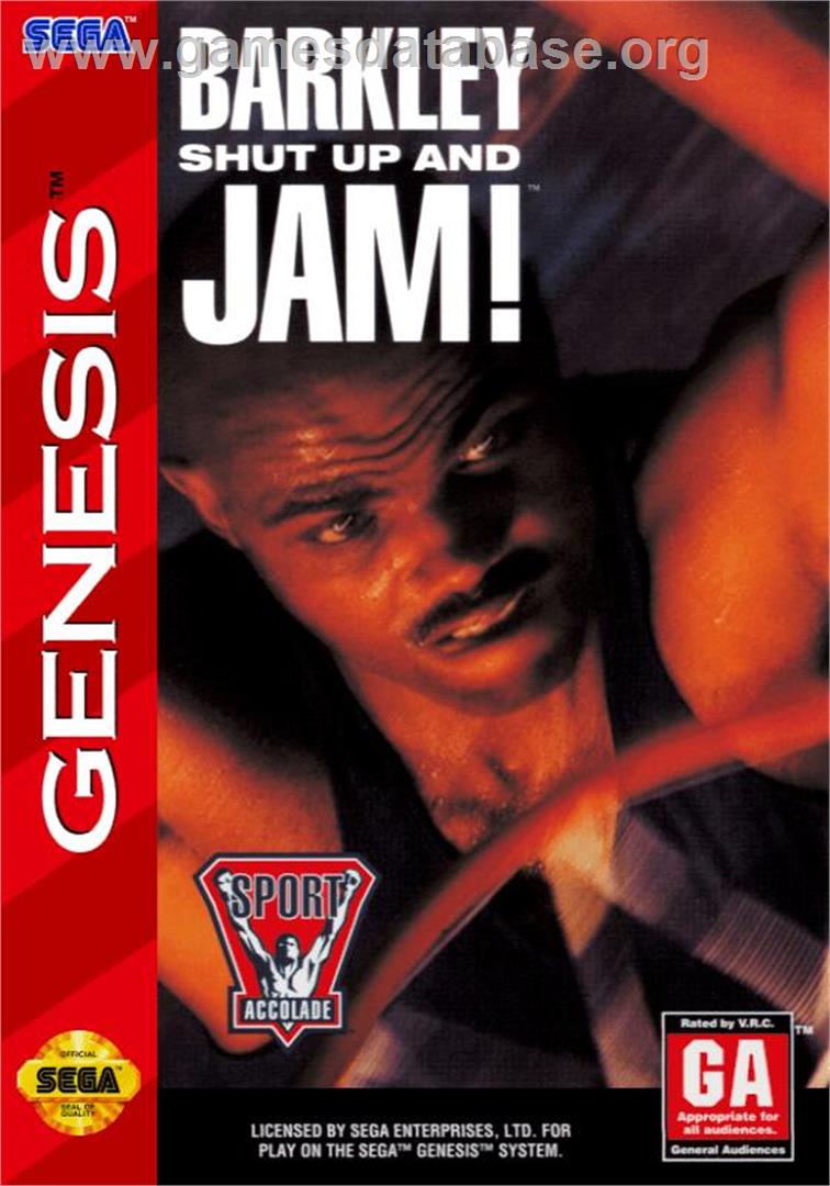 Barkley Shut Up And Jam! - Sega Genesis - Artwork - Box