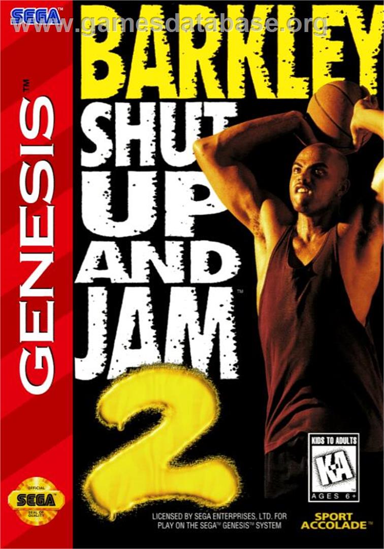 Barkley Shut Up And Jam 2 - Sega Genesis - Artwork - Box