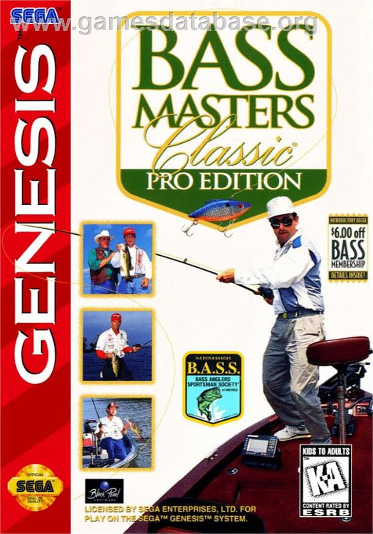 Bass Masters Classic - Pro Edition - Sega Genesis - Artwork - Box