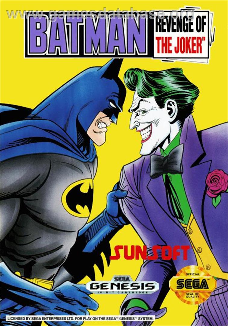 Batman - Revenge Of The Joker - Sega Genesis - Artwork - Box