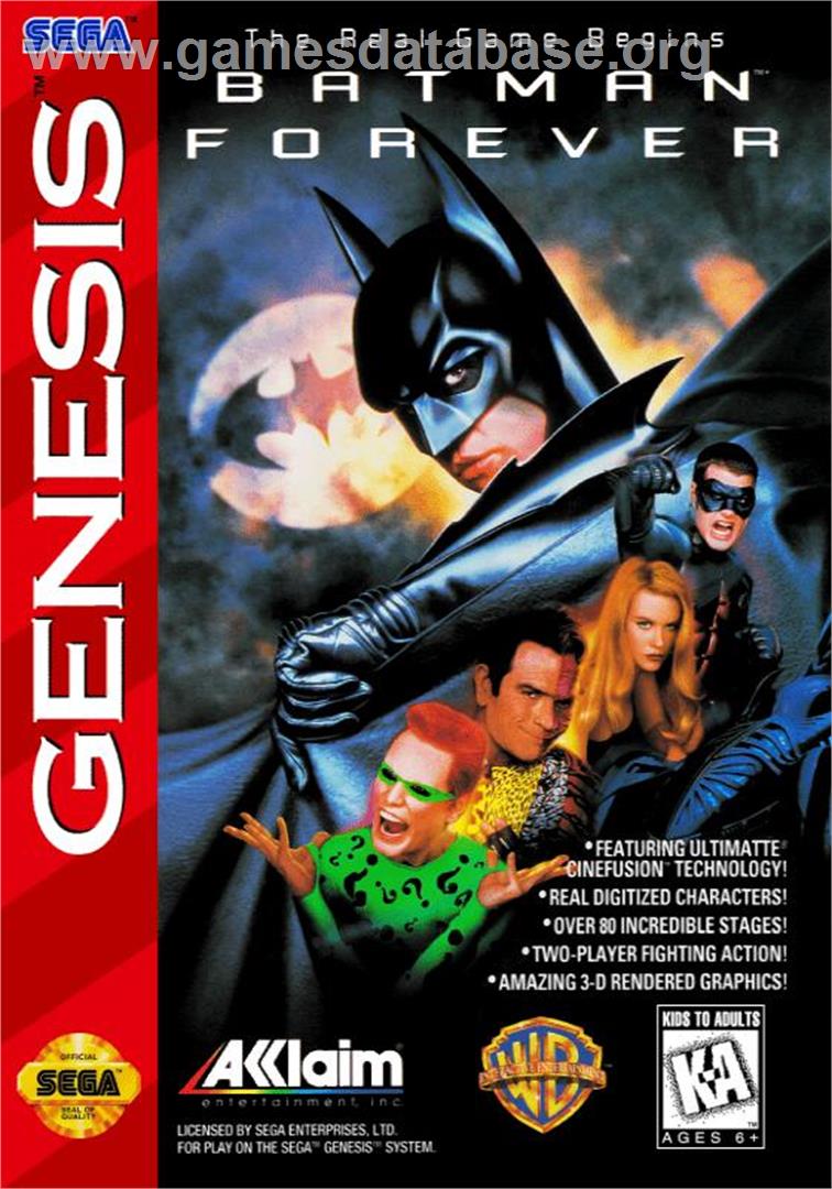 Batman Forever - Sega Genesis - Artwork - Box