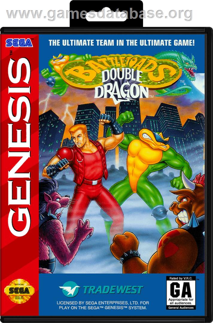 Battletoads & Double Dragon: The Ultimate Team - Sega Genesis - Artwork - Box