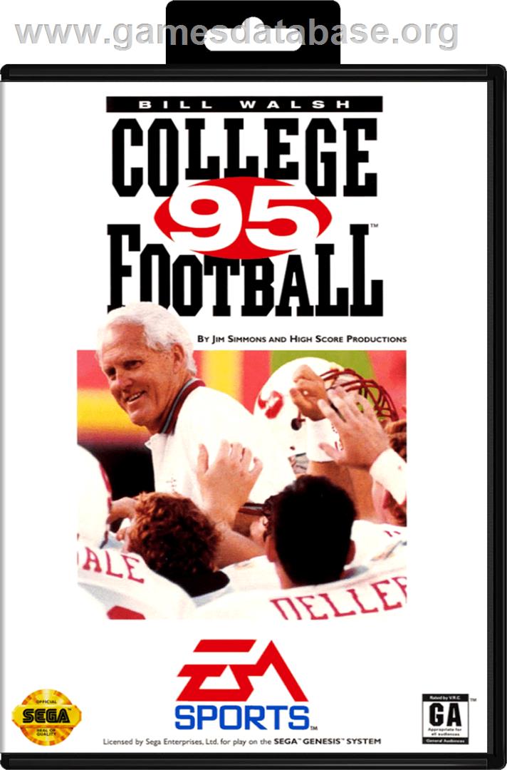 Bill Walsh College Football 95 - Sega Genesis - Artwork - Box