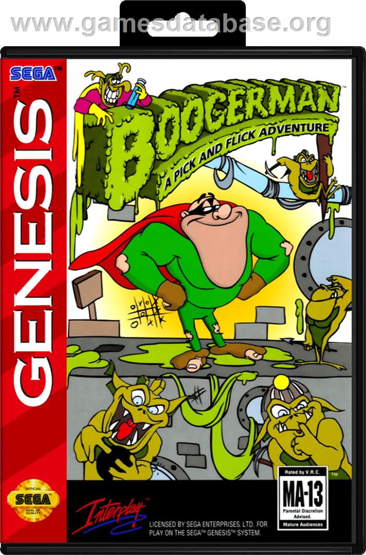 Boogerman: A Pick and Flick Adventure - Sega Genesis - Artwork - Box