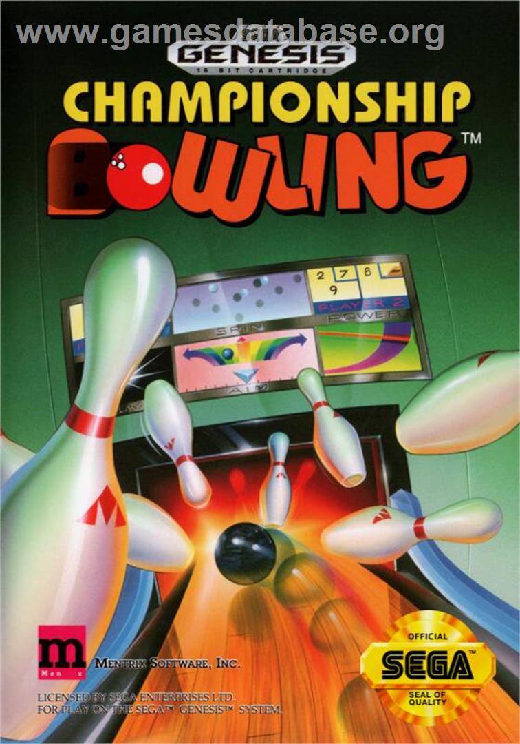 Boogie Woogie Bowling - Sega Genesis - Artwork - Box