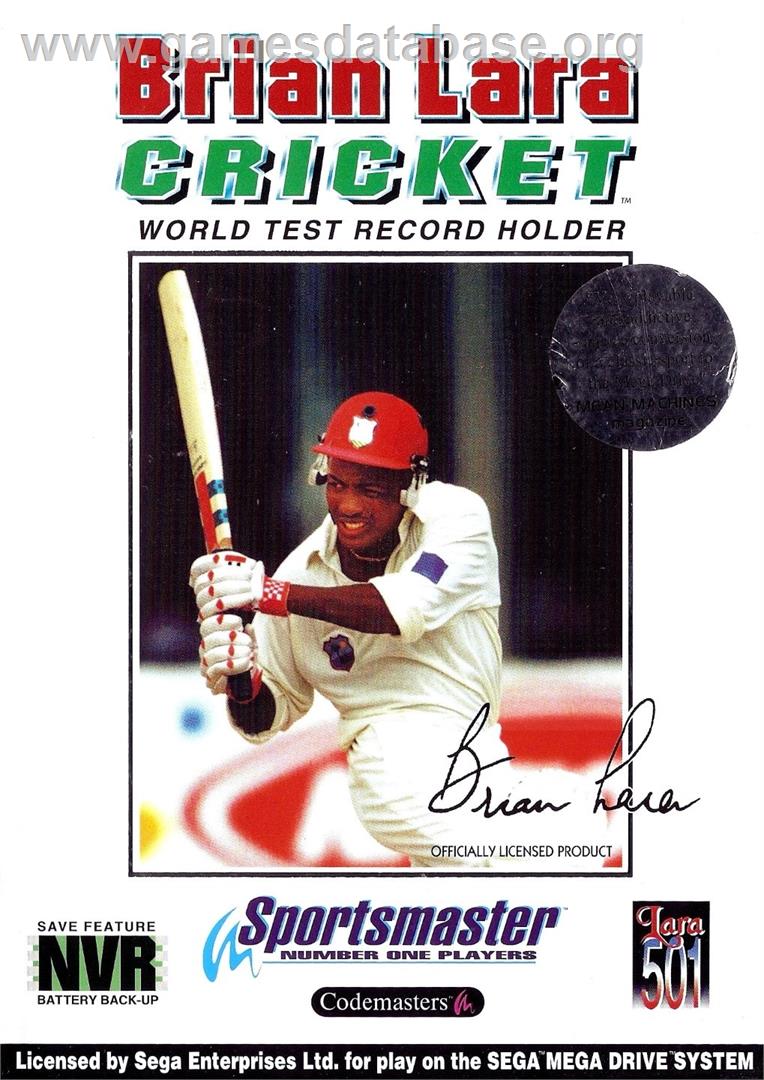 Brian Lara Cricket - Sega Genesis - Artwork - Box