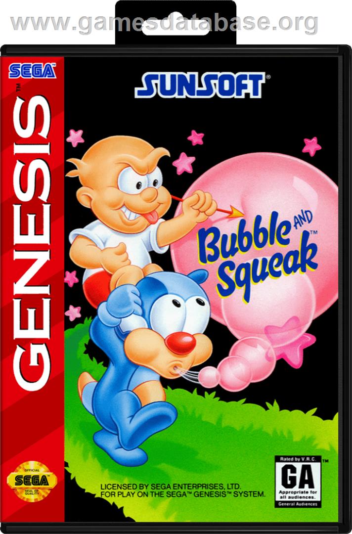 Bubble and Squeak - Sega Genesis - Artwork - Box