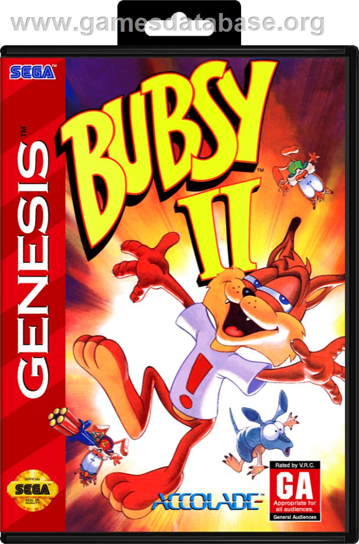 Bubsy 2 - Sega Genesis - Artwork - Box