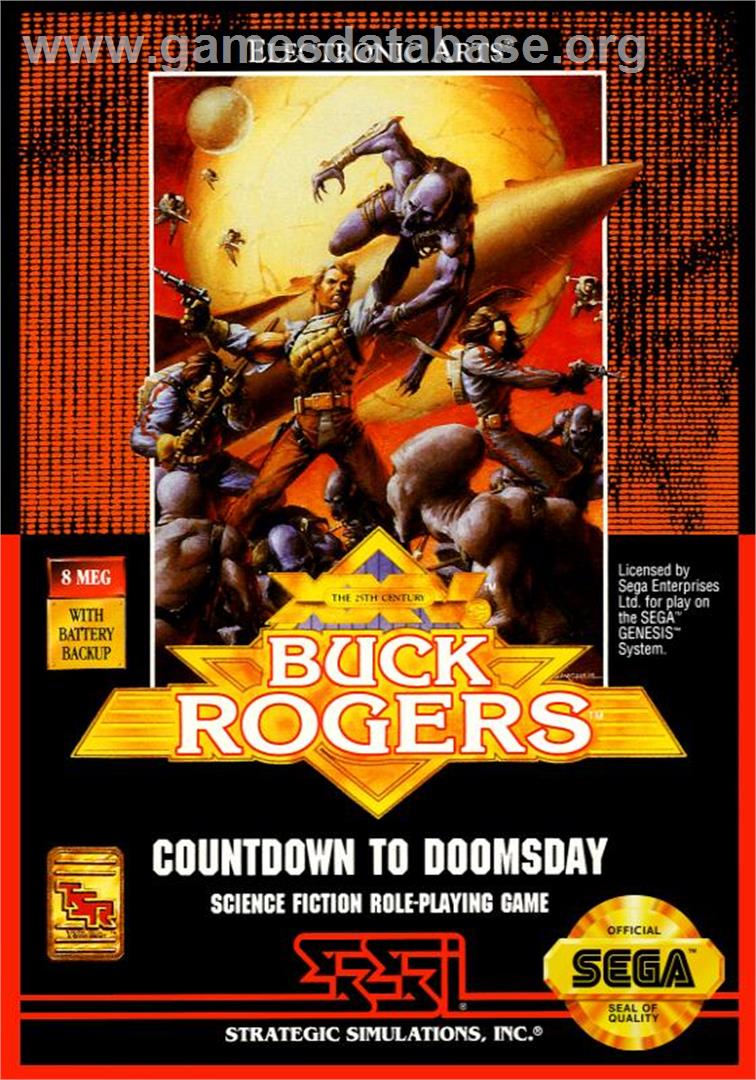 Buck Rogers - Countdown To Doomsday - Sega Genesis - Artwork - Box