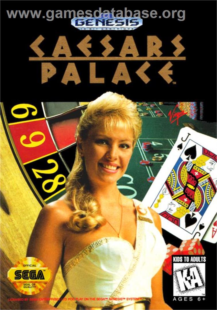 Caesars Palace - Sega Genesis - Artwork - Box