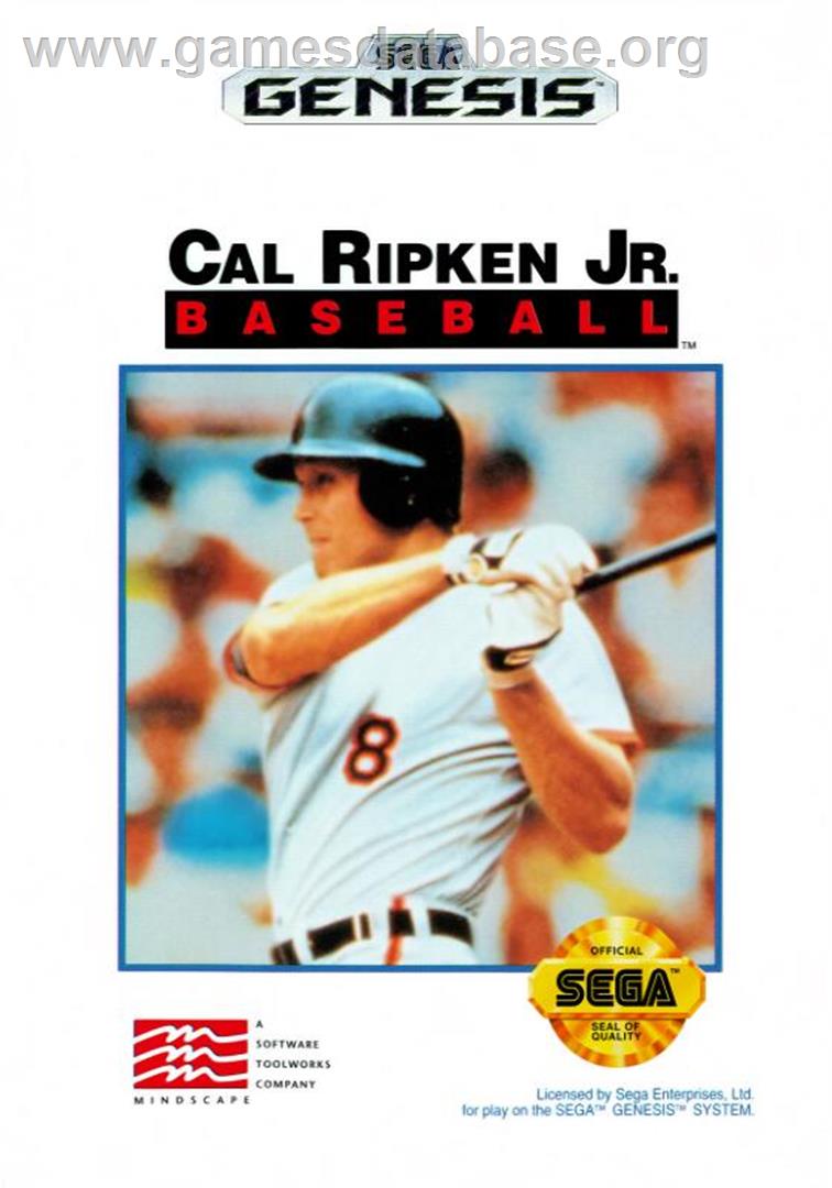 Cal Ripken Jr. Baseball - Sega Genesis - Artwork - Box