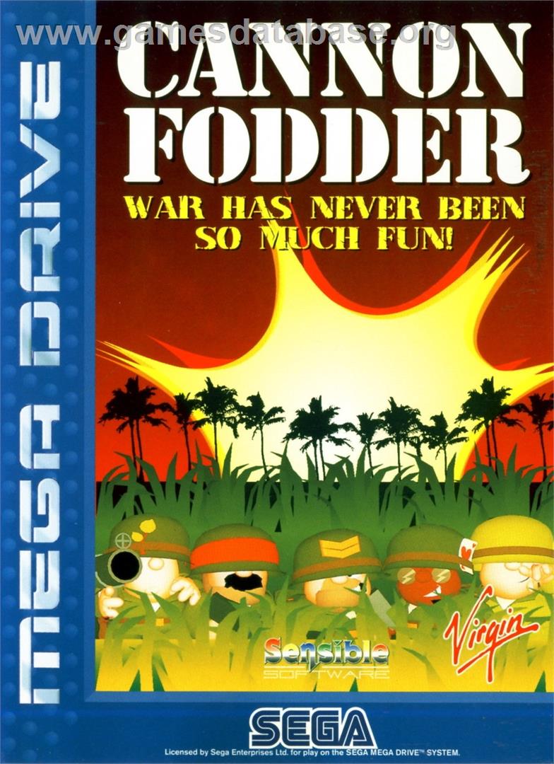 Cannon Fodder - Sega Genesis - Artwork - Box
