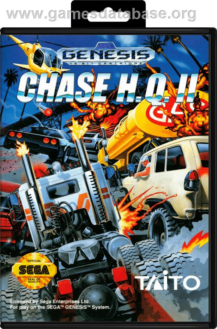 Chase H.Q. 2 - Sega Genesis - Artwork - Box