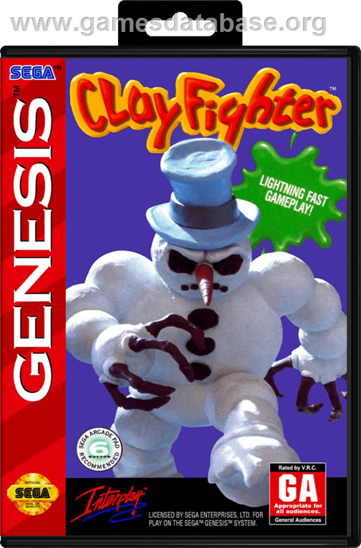 Clay Fighter - Sega Genesis - Artwork - Box